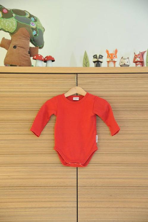 Romper Baba Babywear lange mouw rood - Maat 62-68, Kinderen en Baby's, Babykleding | Maat 68, Gebruikt, Meisje, Shirtje of Longsleeve
