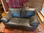 Lederen 2 zit antraciet, Huis en Inrichting, Zetels | Zetels, Ophalen, Zo goed als nieuw