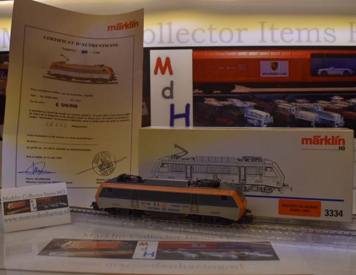 Märklin "Paris 1995 Record Du Monde" (3334), Hobby & Loisirs créatifs, Trains miniatures | HO, Neuf, Locomotive, Märklin, Enlèvement ou Envoi