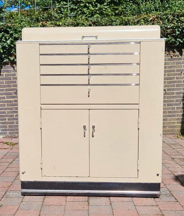 Meuble de dentiste Baisch, Huis en Inrichting, Kasten | Roldeurkasten en Archiefkasten, Gebruikt, Ophalen