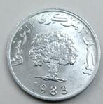 Av Pce TUNESIË KM #282 „5 MILLIMES” UIT 1983, Ophalen of Verzenden, Losse munt