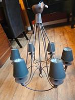 Karakteristieke smeedijzeren kroonluchter, Huis en Inrichting, Lampen | Kroonluchters, Ophalen, Zo goed als nieuw