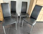 GRATIS 4 stoelen, Huis en Inrichting, Ophalen, Gebruikt, Zwart