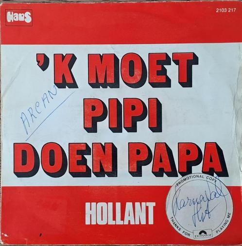 HOLLANT – 'k Moet Pipi Doen Papa ( 1981 Rare Belpop 45T ), Cd's en Dvd's, Vinyl | Nederlandstalig, Pop, Ophalen of Verzenden