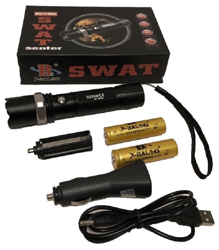 Lampe de poche LED Cree 2 piles. Compact très solide, Caravanes & Camping, Lampes de poche, Neuf, Accumulateur, Enlèvement ou Envoi