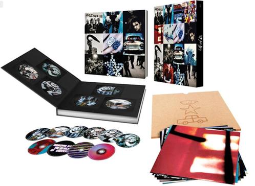 6Cd+4Dvd Box U2 Achtung Baby 20th Ann Editie met Boek ZGAN, Cd's en Dvd's, Cd's | Pop, Zo goed als nieuw, 2000 tot heden, Boxset