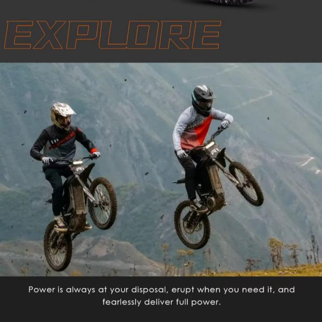 Verbluffende Prestaties! Elektrische E-Crossbike 12000W. 72V, Vélos & Vélomoteurs, Mini Bikes, Midi Bikes & Pit Bikes, Neuf, Dirt Bike