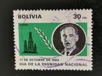 Bolivie 1970 - Président Alfredo Candia, Affranchi, Amérique du Sud, Enlèvement ou Envoi