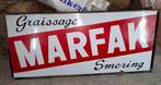 MARFAK 1948 emaille plaat, Ophalen, Gebruikt, Reclamebord