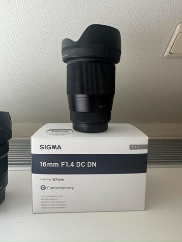 Sigma 16mm voor x mount fujifilm beschikbaar voor biedingen