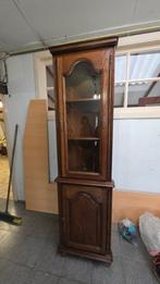 Hoekkast donkerbruin, Maison & Meubles, Armoires | Vitrines, Enlèvement, Comme neuf