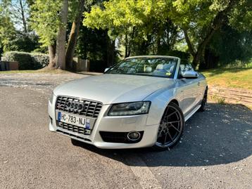 Audi S5 Cabriolet 3.0 tfsi V6 333cv, Auto's, Audi, Automaat, Cabriolet, Leder, Dealer onderhouden