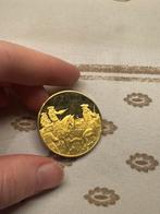 Zilver met verguld gouden munt, Postzegels en Munten, Munten | België, Ophalen of Verzenden, Verguld, Zilver