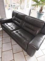 salon cuir, Huis en Inrichting, Ophalen, Driepersoons, Zo goed als nieuw, Rechte bank