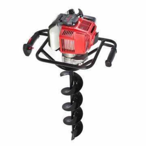 RENTAL Benzinevijzel met lont van 100-150-200 mm, Tuin en Terras, Hand-tuingereedschap, Zo goed als nieuw, Grondboor, Ophalen