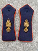 Paire épaulettes vareuse officier gendarmerie 12 centimètres, Verzamelen, Ophalen of Verzenden, Rijkswacht, Embleem of Badge