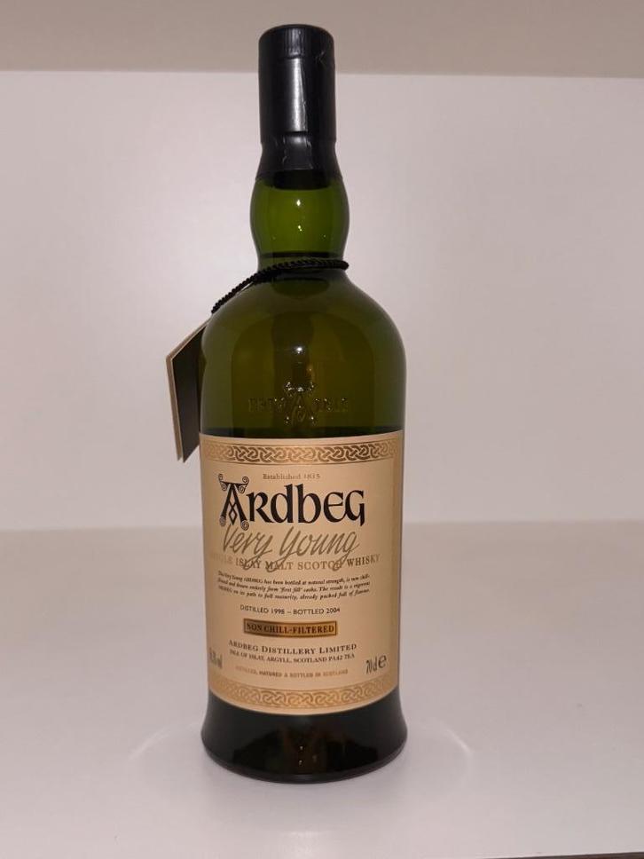 4 x Ardbeg "peaty path to maturity", Verzamelen, Wijnen, Nieuw, Overige typen, Overige gebieden, Vol, Ophalen of Verzenden