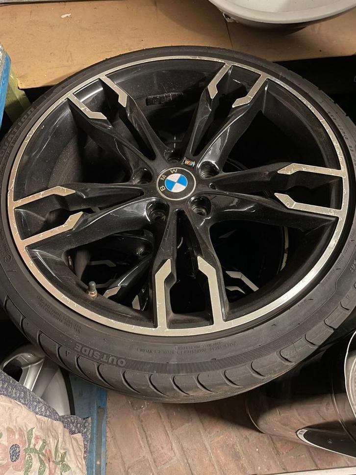 BMW 3 reeks M Performance 19" velgen met banden E9x F3x, Auto-onderdelen, Banden en Velgen, Banden en Velgen, Zomerbanden, 19 inch