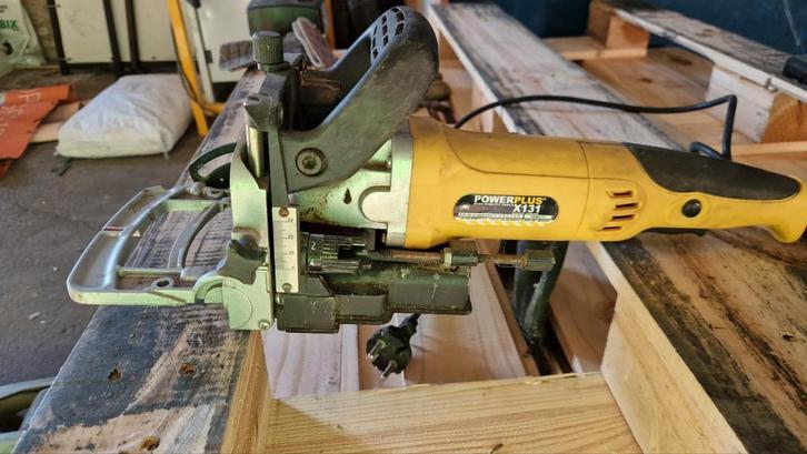 Slijptol Powerplus met lamellenfrees / biscuit joiner, Bricolage & Construction, Outillage | Meuleuses, Comme neuf, Autres types