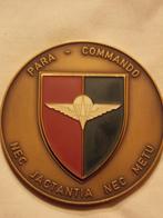 Belgische Para commando tafel medaille, Verzamelen, Ophalen of Verzenden, Landmacht, Embleem of Badge