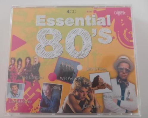 4CD Box Essential 80's Jaren 80 Pop New Wave Rock Soul Funk, Cd's en Dvd's, Cd's | Pop, 1980 tot 2000, Boxset, Ophalen of Verzenden