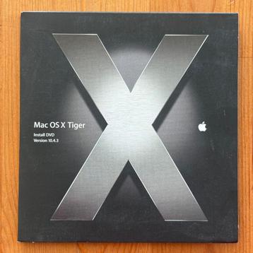 Apple Mac OS X Tiger 10.4.3 + originele media van Xcode 2 beschikbaar voor biedingen