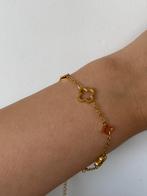 Bracelet en acier inoxydable doré, Ophalen of Verzenden, Zo goed als nieuw, Staal