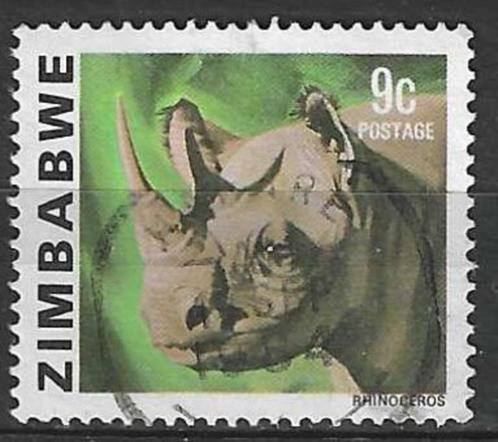 Zimbabwe 1980 - Yvert 6 - Neushoorn - 9 c. (ST), Timbres & Monnaies, Timbres | Afrique, Affranchi, Zimbabwe, Envoi