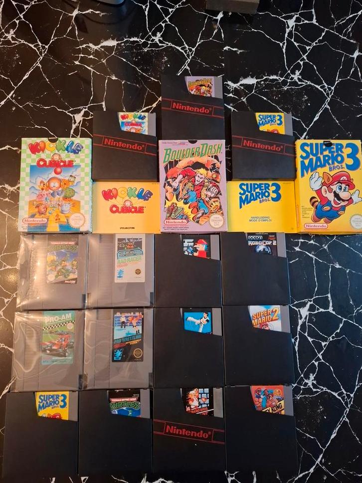 15 Nintendo Nes-spellen! 3 in een doos..., Games en Spelcomputers, Games | Nintendo NES, Zo goed als nieuw, Avontuur en Actie