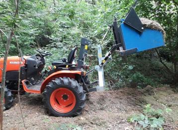 Hefsysteem voor minitractor als Kubota Iseki Solis e.d, Enlèvement
