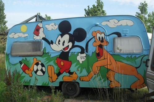 Heb je een saaie caravan,graffiti stijl, Caravans en Kamperen, Caravans, Particulier, meer dan 6, Eifelland, Ophalen