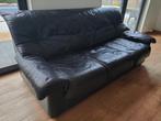 Canapé - Cuir - Noir ! A enlever très rapidement, Trois personnes, Enlèvement, Utilisé, Cuir