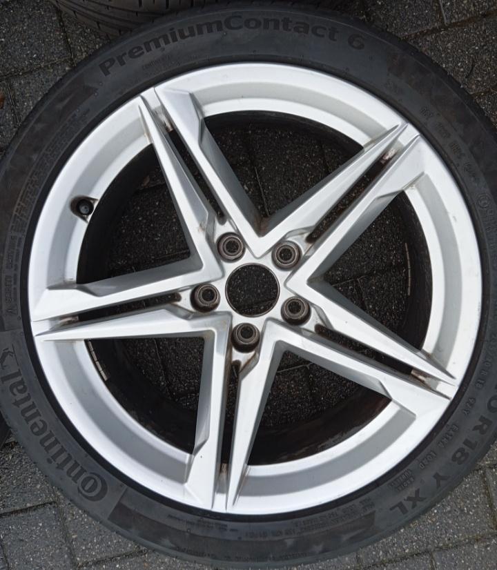 Audi A4 Speedline S-line 18 velgen, Auto-onderdelen, Banden en Velgen, Velg(en), 18 inch, 245 mm, Personenwagen, Gebruikt, Ophalen
