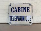 CABINE telefoon emaille reclame plaat, Ophalen of Verzenden