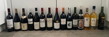 Lot de bouteilles de vin rouge et blanc  beschikbaar voor biedingen