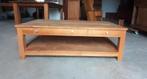 Showroommodel teak salontafel 130x70 cm, Huis en Inrichting, Tafels | Salontafels, Ophalen, 100 tot 150 cm, Teakhout, 50 tot 100 cm