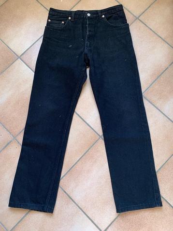 Levi's 501 jeans noir intense W34 L32 USA vintage excellent 