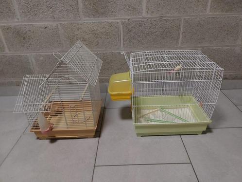 Set van 2 kanariekooien + accessoires, Dieren en Toebehoren, Vogels | Hokken en Kooien, Gebruikt, Ophalen