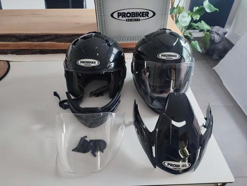 Probiker L- en XL-helmen, Motoren, Kleding | Motorhelmen, Dames, Heren, Overige typen, XL, Overige merken, Tweedehands, Ophalen