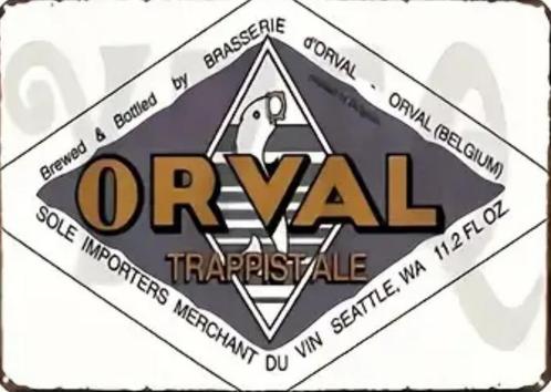 Reclamebord vintage Orval Trappist - mancave poolhouse nieuw, Verzamelen, Merken en Reclamevoorwerpen, Nieuw, Reclamebord, Ophalen of Verzenden