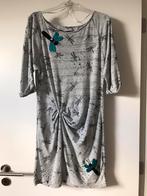 Robe Desigual grise avec motifs libellules, taille L, Comme neuf, Desigual, Gris