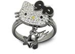 Bijoux en cristal Swarovski HELLO KITTY ROCK Bague, Argent, Avec cristal, Femme, Enlèvement ou Envoi