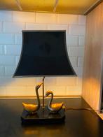Messing zwanen bureaulamp, Ophalen, Gebruikt, Overige materialen, 50 tot 75 cm