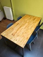 Moderne eettafel voor 6 personen, Huis en Inrichting, Tafels | Eettafels, Ophalen, Gebruikt, Modern, Industrieel, 50 tot 100 cm