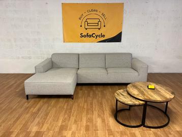 Grijze 3-zit met chaise longue – stijlvol en comfortabel beschikbaar voor biedingen