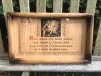 Oude kader met spreuk, Antiek en Kunst, Curiosa en Brocante, Ophalen of Verzenden