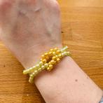 Armband met parelstrik, Overige materialen, Geel, Nieuw, Ophalen of Verzenden