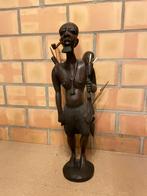 Afrikaans houtgesneden krijger, Antiek en Kunst, Ophalen