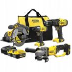 st kit Stanley 4X machine V20 2x4.0Ah + lader + tas, 40 cm of meer, Nieuw, 60 cm of meer, Ophalen
