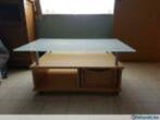 Salontafel mat glas, Ophalen, Gebruikt, Rechthoekig, Glas